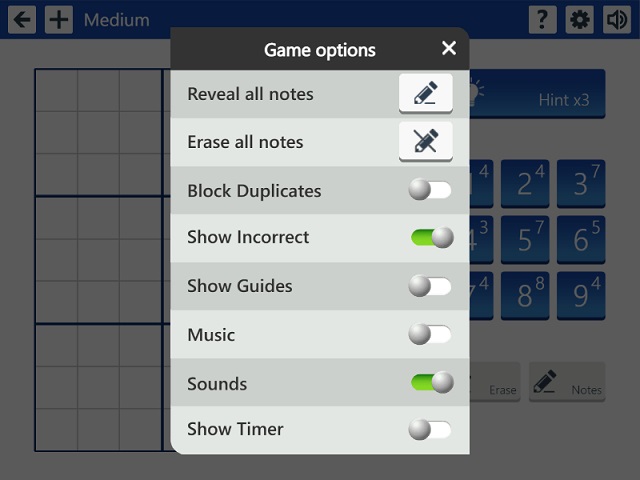 Microsoft Sudoku games